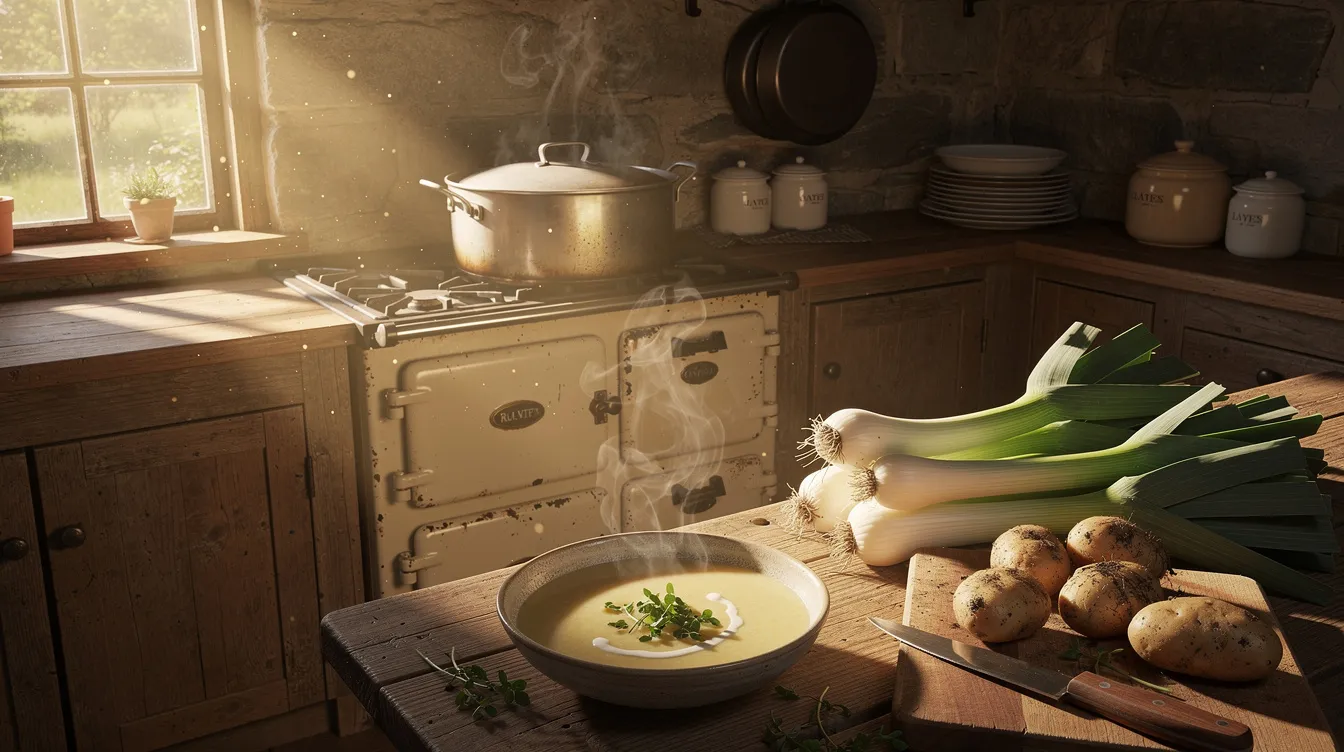 Soupe poireaux pomme de terre grand-mère : recette réconfortante